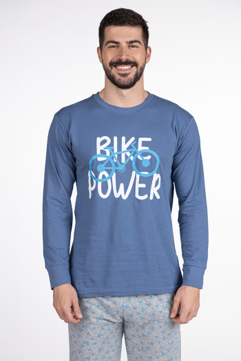 SF машки сет пижами M. PIZAMI SF BIKE POWER DD FW24 