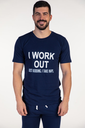 SF машки сет пижами WORK OUT KD SS25 